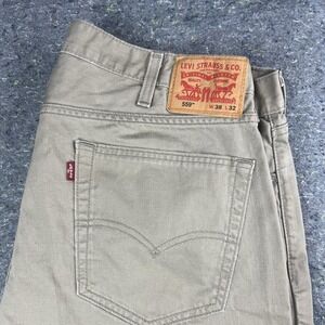 Levi's 559 Relaxed Fit Men's Pants Size 38x32 Tan Beige Casual Cotton Used